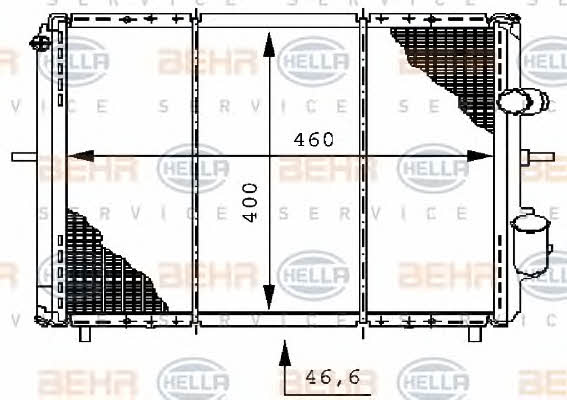 Behr-Hella 8MK 376 706-371 Radiator, engine cooling 8MK376706371