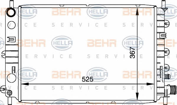 Behr-Hella 8MK 376 706-651 Radiator, engine cooling 8MK376706651