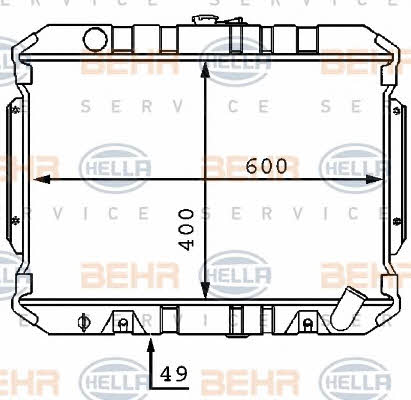 Behr-Hella 8MK 376 707-581 Radiator, engine cooling 8MK376707581