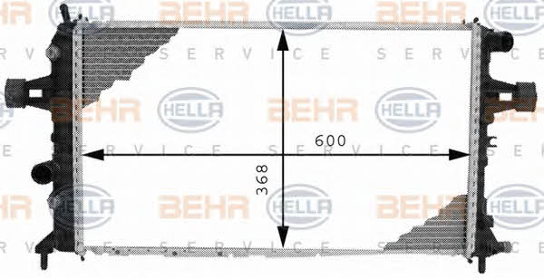 Behr-Hella 8MK 376 710-334 Radiator, engine cooling 8MK376710334