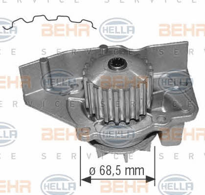 Behr-Hella 8MP 376 801-614 Water pump 8MP376801614