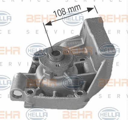 Behr-Hella 8MP 376 802-244 Water pump 8MP376802244