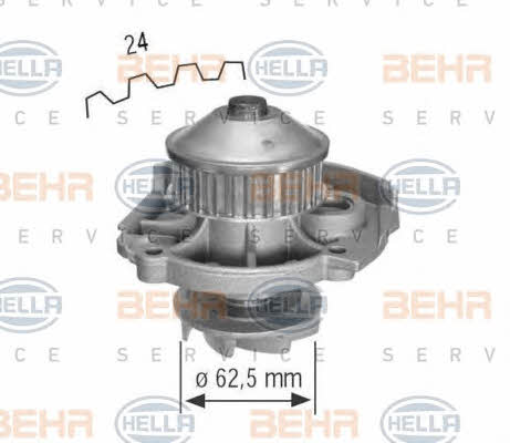 Behr-Hella 8MP 376 800-304 Water pump 8MP376800304