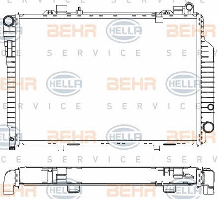 Behr-Hella 8MK 376 711-204 Radiator, engine cooling 8MK376711204