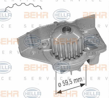 Behr-Hella 8MP 376 801-084 Water pump 8MP376801084