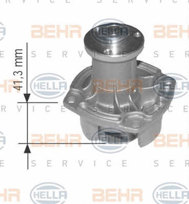 Behr-Hella 8MP 376 803-514 Water pump 8MP376803514
