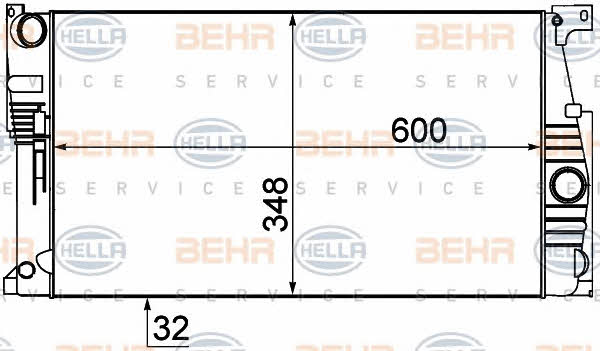 Behr-Hella 8MK 376 791-771 Radiator, engine cooling 8MK376791771