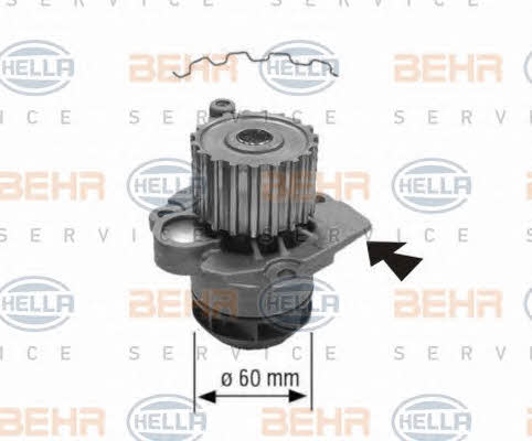 Behr-Hella 8MP 376 801-394 Water pump 8MP376801394