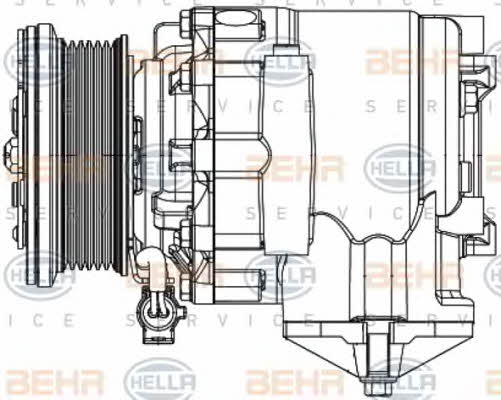 Behr-Hella 8FK 351 334-331 Compressor, air conditioning 8FK351334331