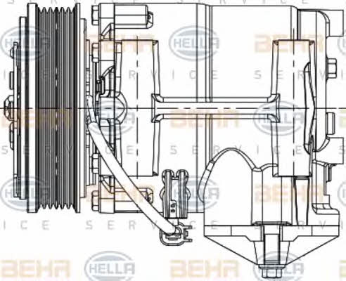 Behr-Hella 8FK 351 334-341 Compressor, air conditioning 8FK351334341