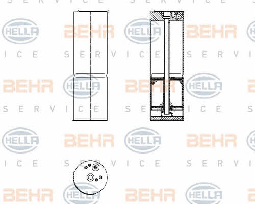 Behr-Hella 8FT 351 196-581 Dryer, air conditioner 8FT351196581