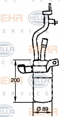 Behr-Hella 8FT 351 335-091 Dryer, air conditioner 8FT351335091