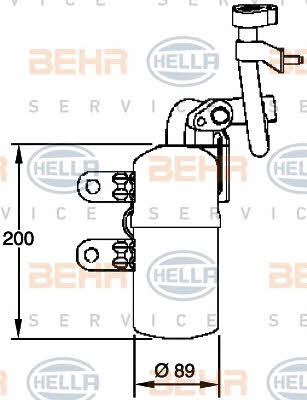 Behr-Hella 8FT 351 335-101 Dryer, air conditioner 8FT351335101