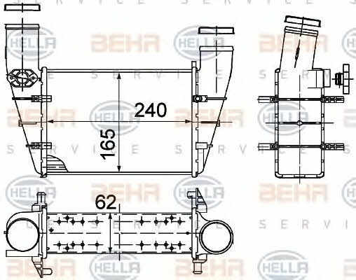 8ML376727581 Behr-Hella Intercooler, charger