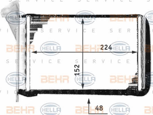 Behr-Hella 8FH 351 311-441 Heat exchanger, interior heating 8FH351311441