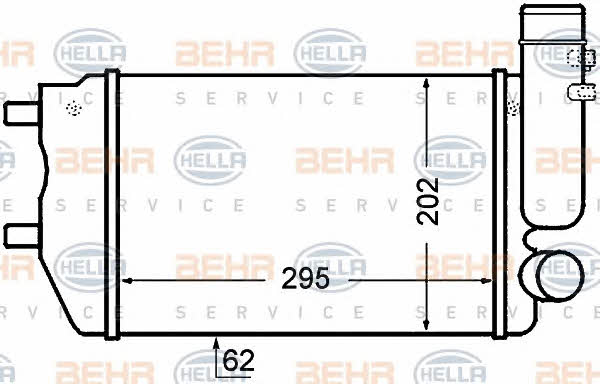 Behr-Hella 8ML 376 727-571 Intercooler, charger 8ML376727571