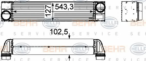 Behr-Hella 8ML 376 746-051 Intercooler, charger 8ML376746051