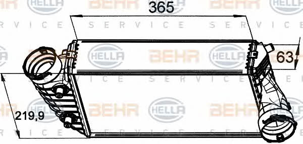 Behr-Hella 8ML 376 765-451 Intercooler, charger 8ML376765451