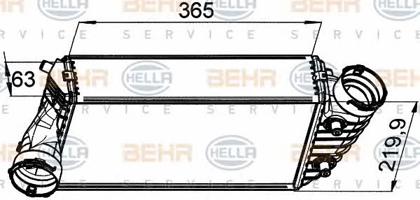 Behr-Hella 8ML 376 765-471 Intercooler, charger 8ML376765471