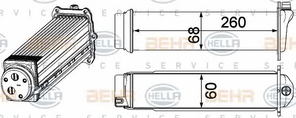 Behr-Hella 8ML 376 924-101 Intercooler, charger 8ML376924101