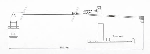 Beral UAI179 Warning contact, brake pad wear UAI179