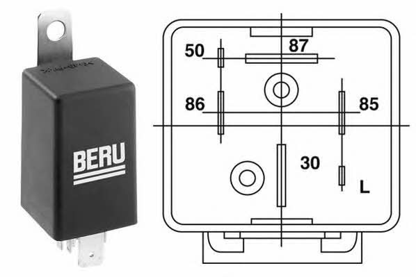 Beru GR064 Glow plug relay GR064