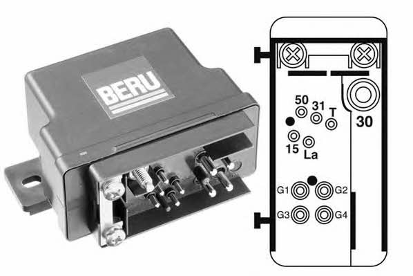 Beru GR074 Glow plug relay GR074