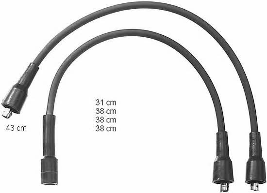  ZEF1057 Ignition cable kit ZEF1057