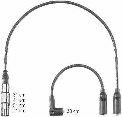  ZEF1223 Ignition cable kit ZEF1223