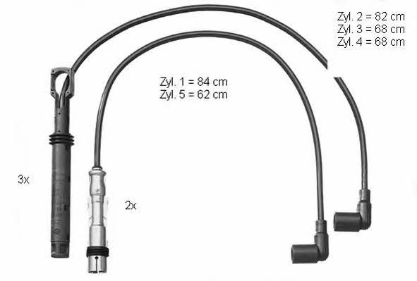  ZEF1230 Ignition cable kit ZEF1230