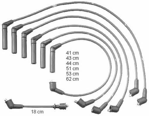 Beru ZEF1328 Ignition cable kit ZEF1328