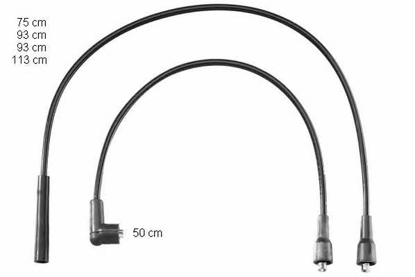 Beru ZEF1376 Ignition cable kit ZEF1376