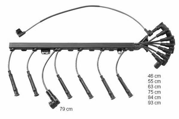 Beru ZEF1402 Ignition cable kit ZEF1402