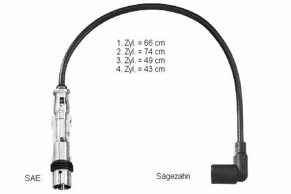Beru ZEF1572 Ignition cable kit ZEF1572
