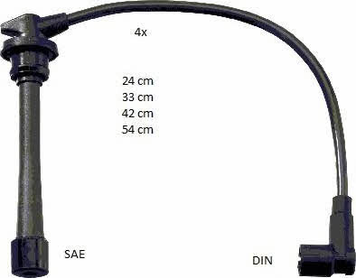 Beru ZEF1639 Ignition cable kit ZEF1639