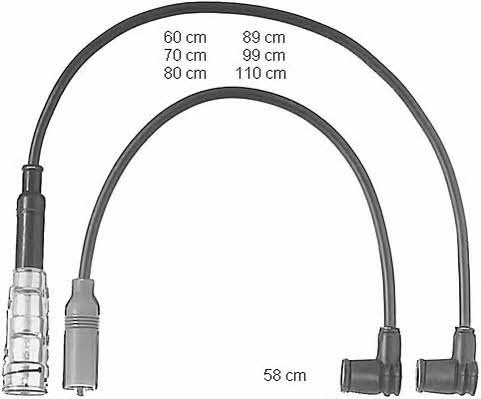  ZEF487 Ignition cable kit ZEF487