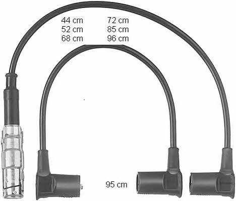 Beru ZEF558 Ignition cable kit ZEF558