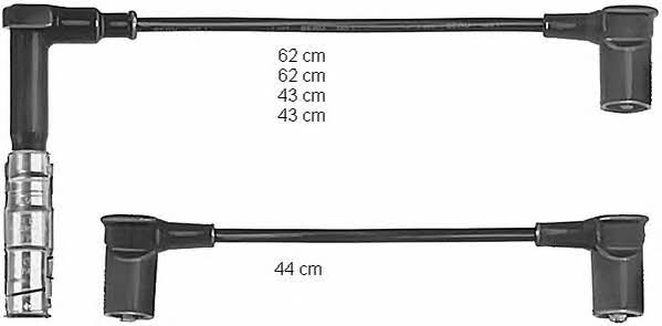 Beru ZEF585 Ignition cable kit ZEF585