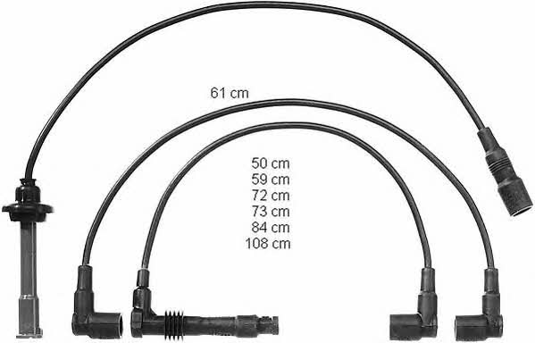 Beru ZEF985 Ignition cable kit ZEF985