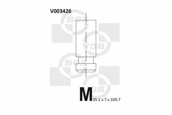 BGA V003426 Intake valve V003426