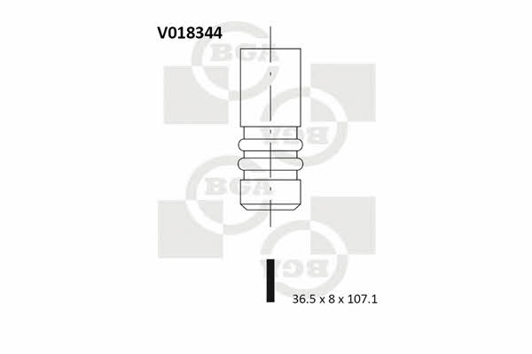 BGA V018344 Intake valve V018344