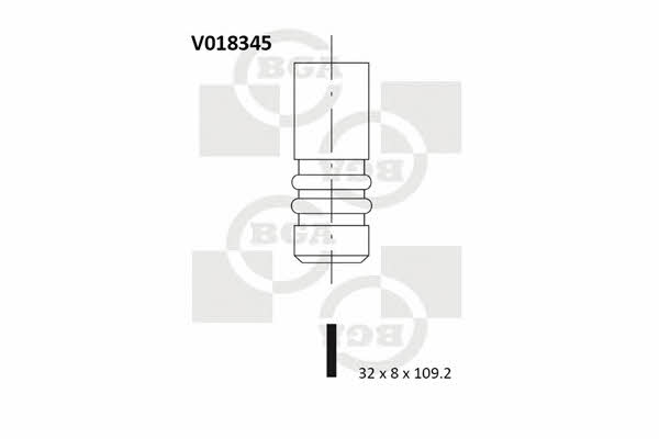 BGA V018345 Exhaust valve V018345