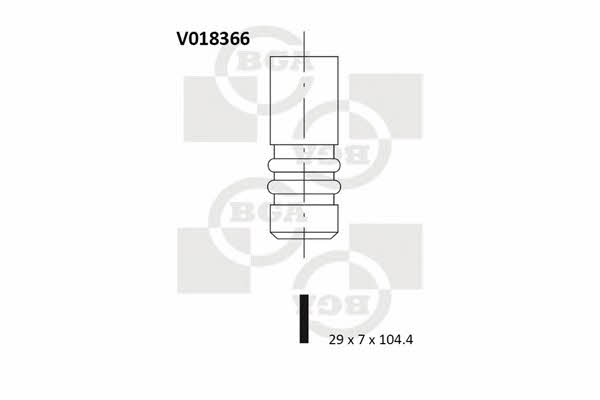 BGA V018366 Exhaust valve V018366