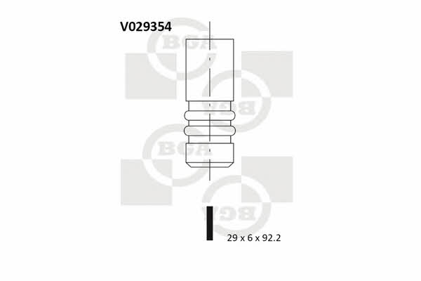 BGA V029354 Exhaust valve V029354