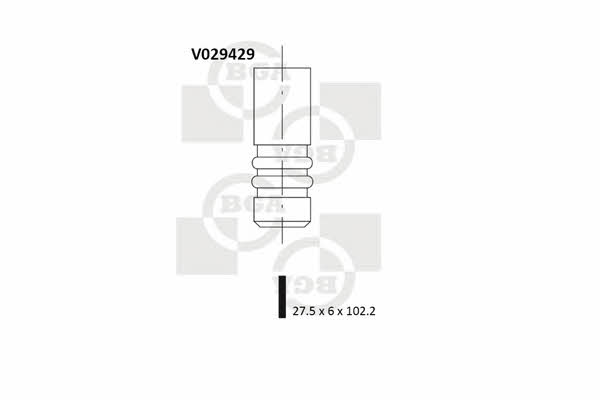 BGA V029429 Exhaust valve V029429