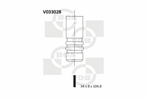 BGA V033028 Intake valve V033028