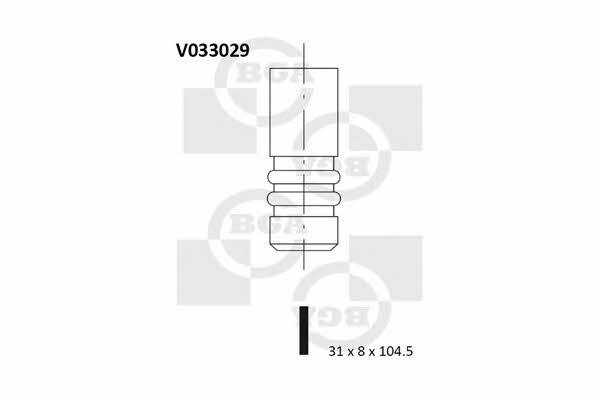 BGA V033029 Exhaust valve V033029