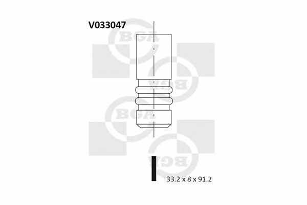 BGA V033047 Exhaust valve V033047
