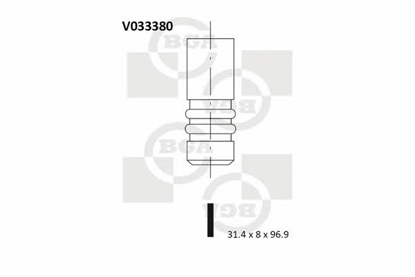BGA V033380 Exhaust valve V033380