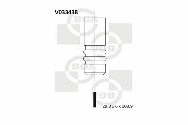 BGA V033438 Exhaust valve V033438